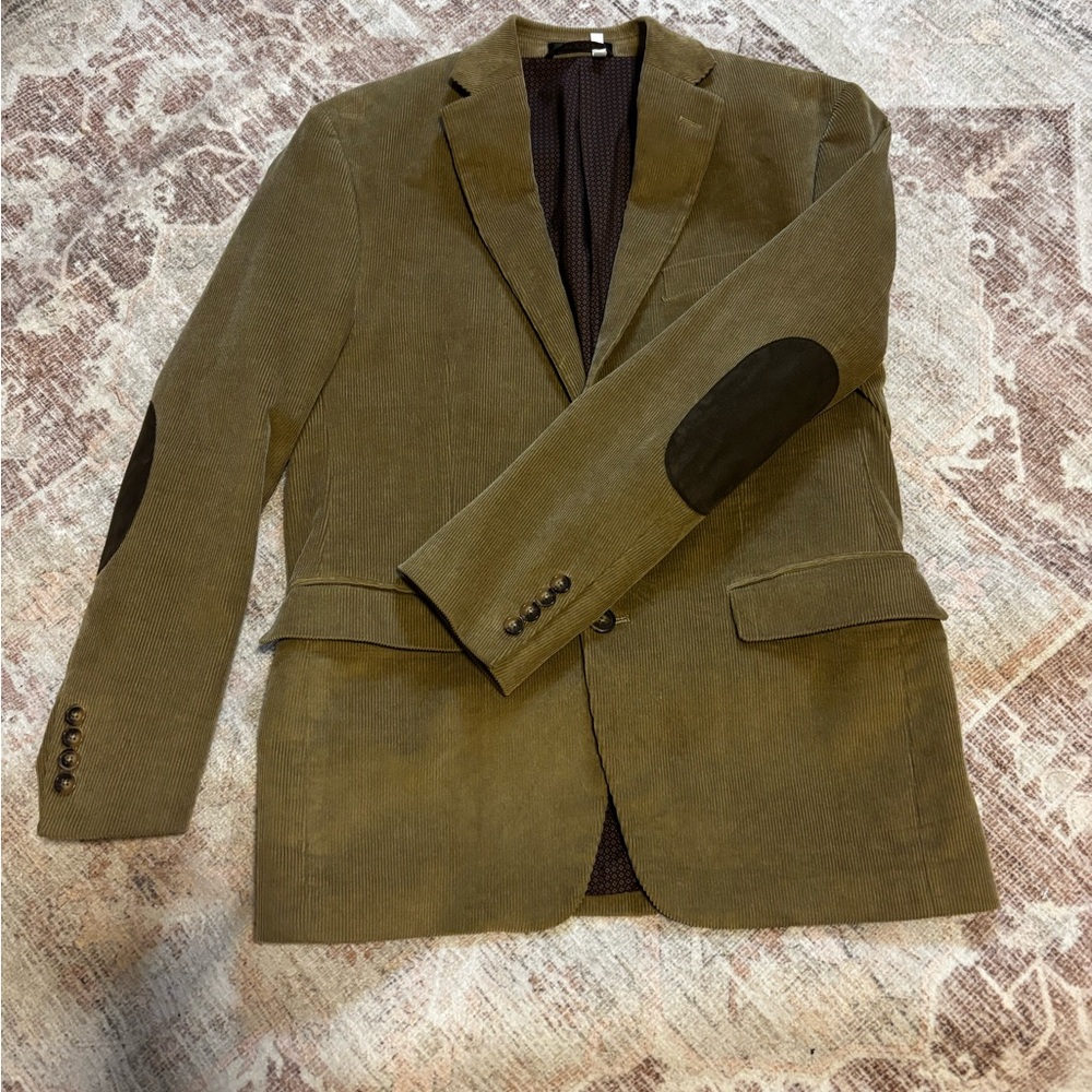 Men's Camel Blazer with Elbow Patches - Picture 4 of 9
